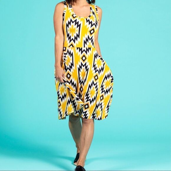 LuLaRoe Nicki Sleeveless A-Line Dress - Size XXS - Picture 2 of 7